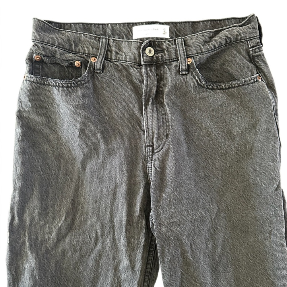 Abercrombie & Fitch The Loose High Rise Grey Jeans -Women’s 29/8XS - Picture 5 of 11